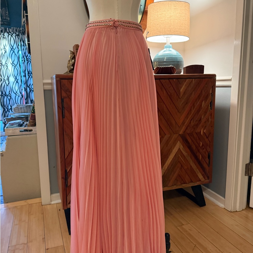 Prada Pink Skirt with Rhinestone crystal waistband Detail - Picture 3 of 10